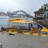 Walking along the Quay you come across water Taxis also