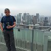 Francisco on top of Umeda Sky Building
