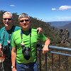 Bill and Francisco with the Three Sisters formation in the background