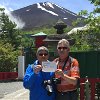 Our friend, Egidio's birthday, so we sent him a Happy B'day wish from Mt. Fuji.